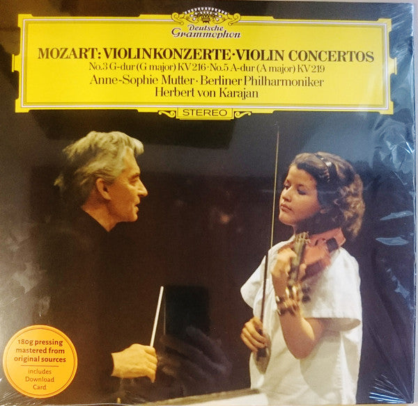 MUTTER, ANNE-SOPHIE MOZART VIOLIN CONCERTOS 3 & 5 (LP)