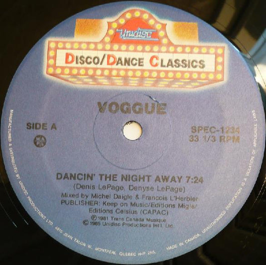 DANCIN' THE NIGHT AWAY / LOVE BUZZ