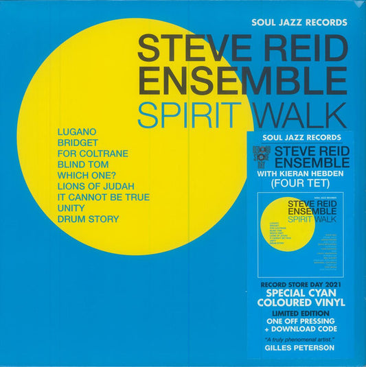 RSD 2021 - STEVE REID ENSEMBLE - SPIRIT WALK [BLUE 2LP VINYL]