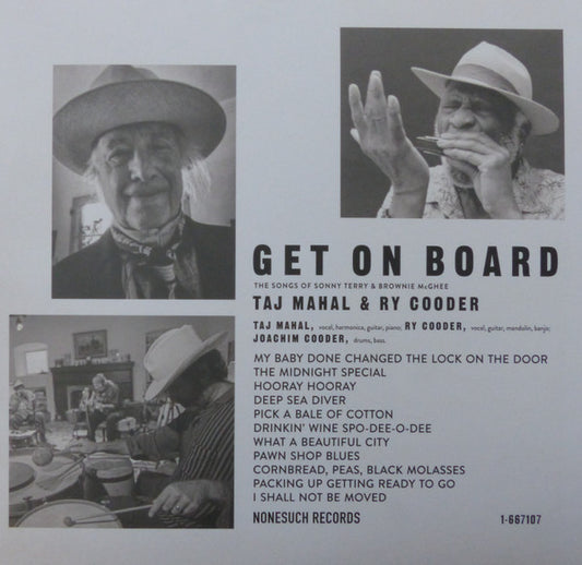 TAJ MAHAL & RY COODER GET ON BOARD (LP)