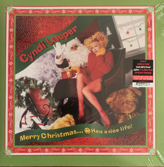 MERRY CHRISTMAS…HAVE A NICE LIFE! (CLEAR WITH RED & WHITE "CANDY CANE" SWIRL VINYL)