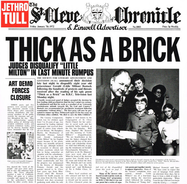 JETHRO TULL THICK AS A BRICK (2LP)