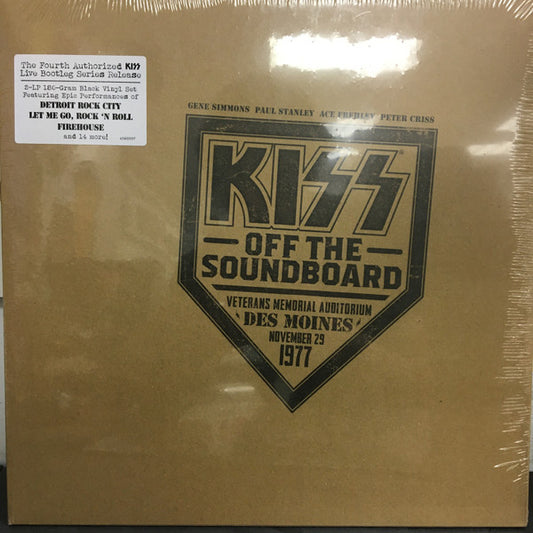 KISS KISS-OFF THE SOUNDBOARD - DES MONIES NOV 29, 1977 (2LP)