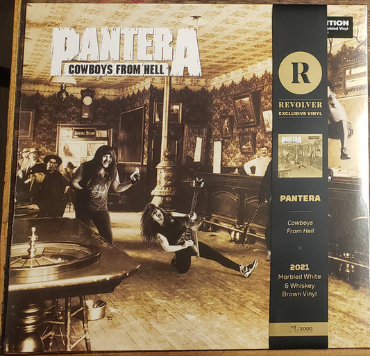 PANTERA COWBOYS FROM HELL (MARBLED WHITE & WHISKEY BROWN)