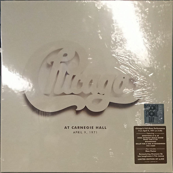 RSD 2022 - CHICAGO AT CAMEGIE HALL, APRIL 10, 1971 (LIVE 3LP)