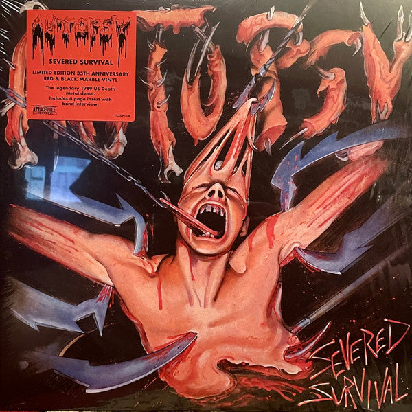 SEVERED SURVIVAL (35TH ANNIVERSARY-RED COVER/RED & BLACK MARBLE VINYL)