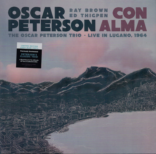 OSCAR PETERSON BF 2023 - CON ALMA: THE OSCAR PETERSON TRIO - LIVE IN LUGANO, 1964 (LIMITED EDITION TRANSLUCENT LIGHT BLUE VINYL)