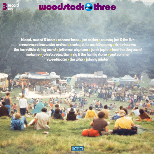 WOODSTOCK THREE (3 LP COLOURED VINYL)