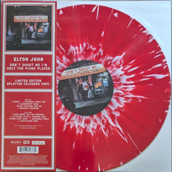 DON'T SHOOT ME I'M ONLY THE PIANO PLAYER (RED SPLATTER VINYL)