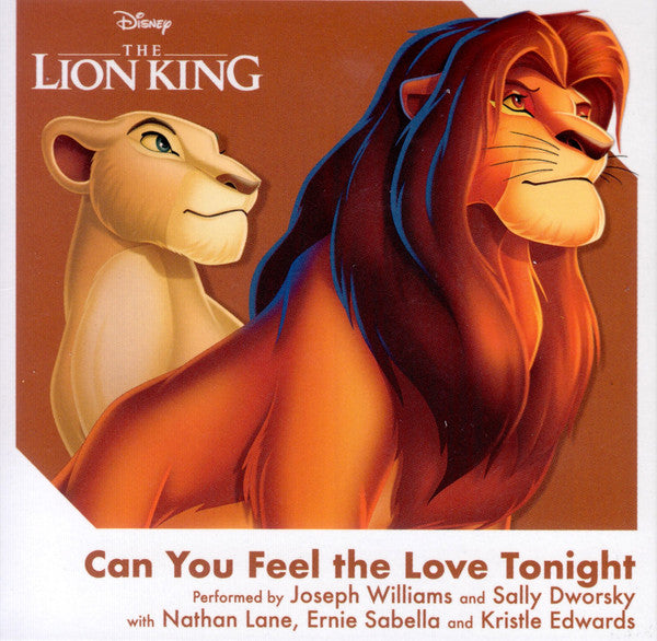 THE LION KING  CAN YOU FEEL THE LOVE TONIGHT RECORD 3IN VINYL RECORD